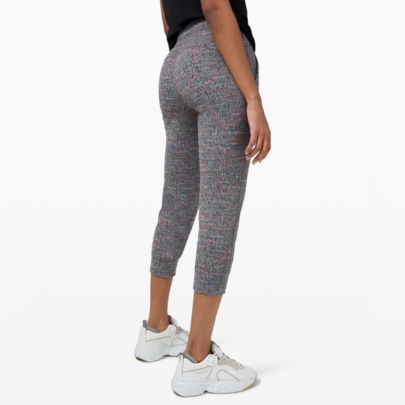 Lululemon Ready to Rulu Jogger Crop Neon Tweed Jacquard Battleship Electric - Picture 3 of 13